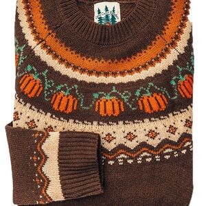 KJP || Cozy Pumpkin Cabin Sweater in Brown